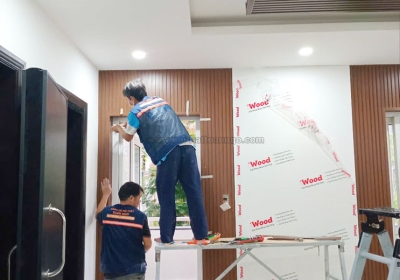Thiết Kế Nội Thất Kết Hợp Tấm Lam Sóng Và Tấm Ốp Đa Năng iWood