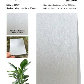 Tấm Ốp Than Tre Inox Xước MT-2
