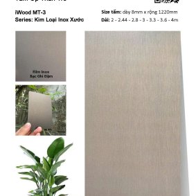 Tấm Ốp Than Tre Inox Xước MT-3