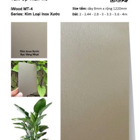 Tấm Ốp Than Tre Inox Xước MT-4