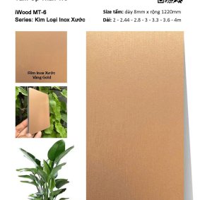 Tấm Ốp Than Tre Inox Xước MT-6