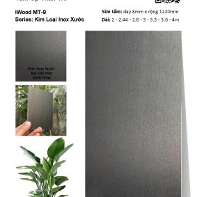 Tấm Ốp Than Tre Inox Xước MT-9