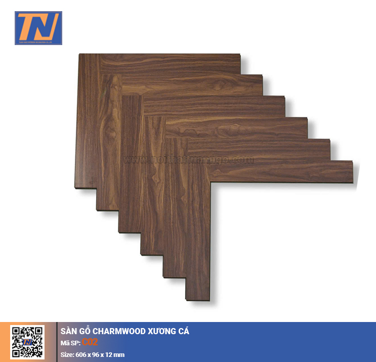  Sàn gỗ xương cá Charmwood C02