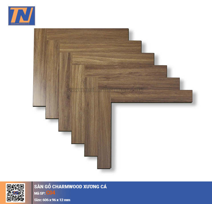  Sàn gỗ xương cá Charmwood C04