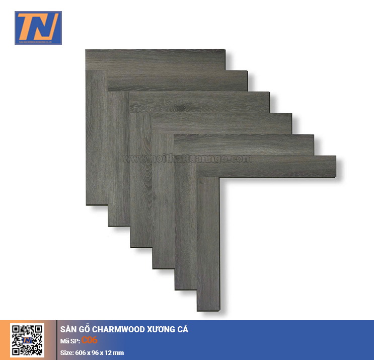  Sàn gỗ xương cá Charmwood C06