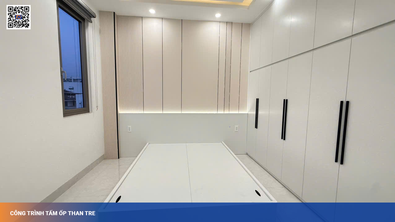 Hoàn Thiện Công Trình Tấm Ốp Than Tre & Lam Sóng Đồng Màu tại Gò Vấp