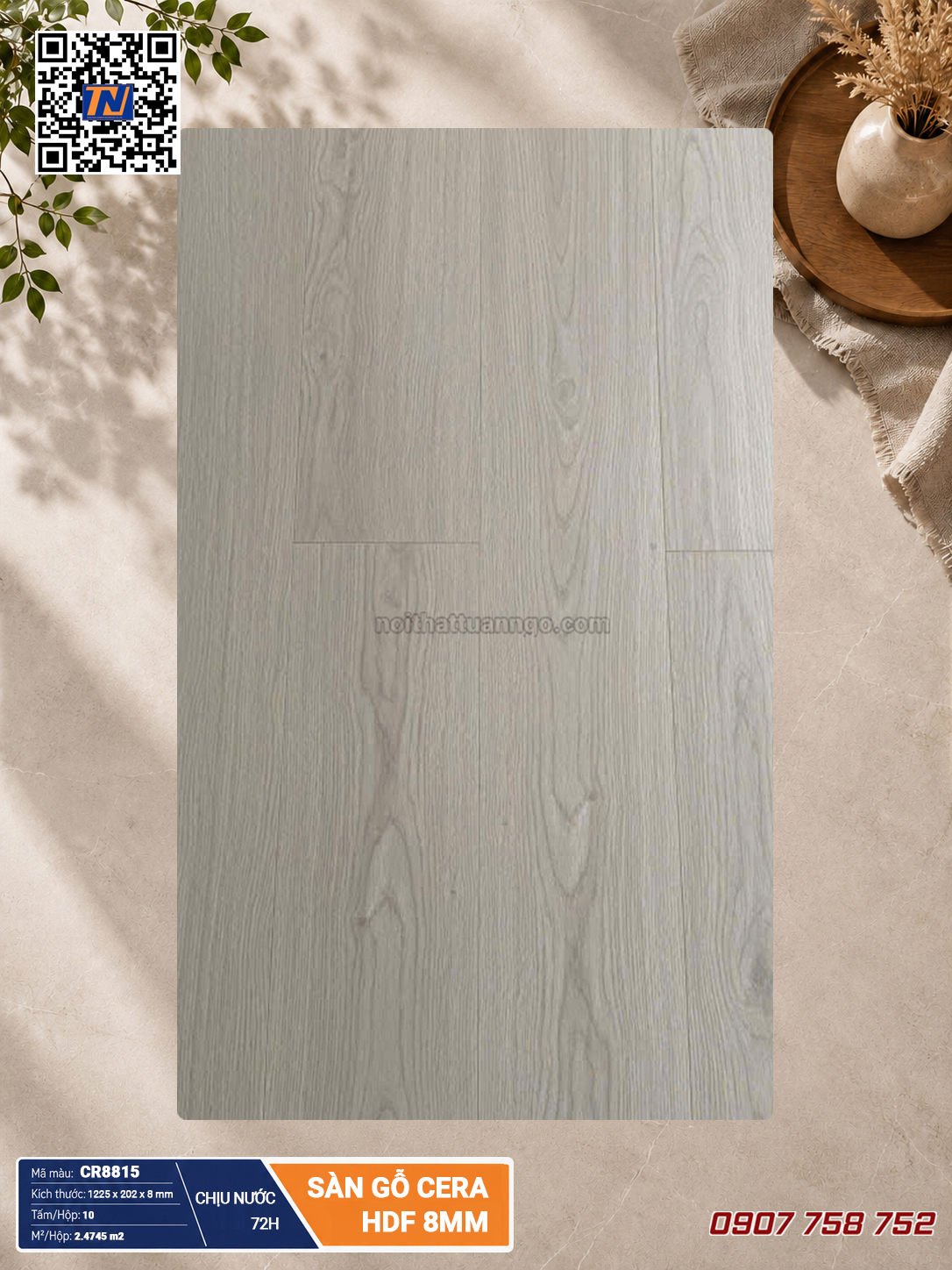 Sàn gỗ Cera HDF CR8815