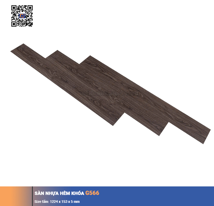 Sàn nhựa hèm khóa G566