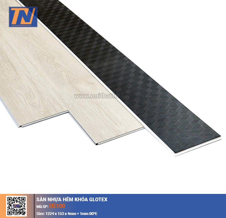 Sàn nhựa hèm khóa Glotex US100
