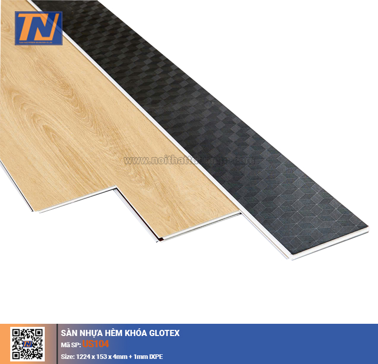 Sàn nhựa hèm khóa Glotex US104