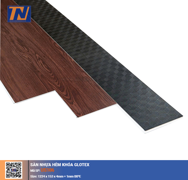 Sàn nhựa hèm khóa Glotex US106