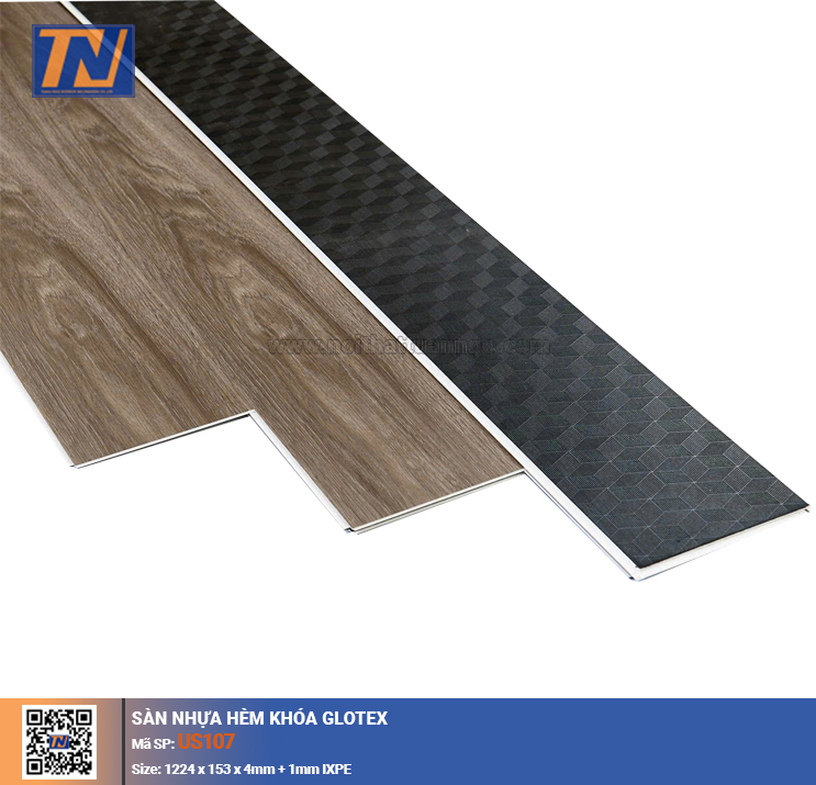 Sàn nhựa hèm khóa Glotex US107