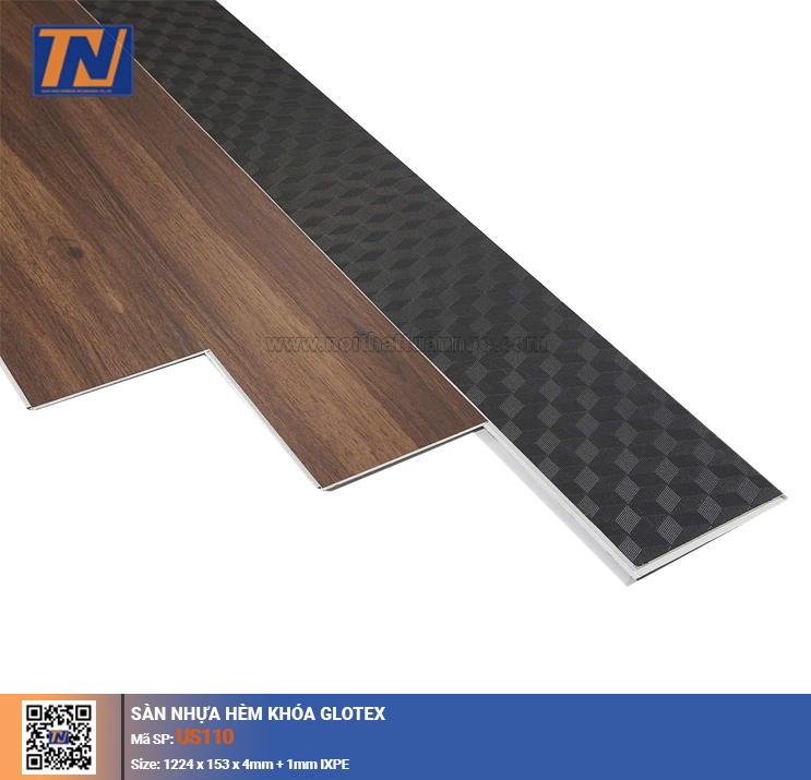 Sàn nhựa hèm khóa Glotex US110