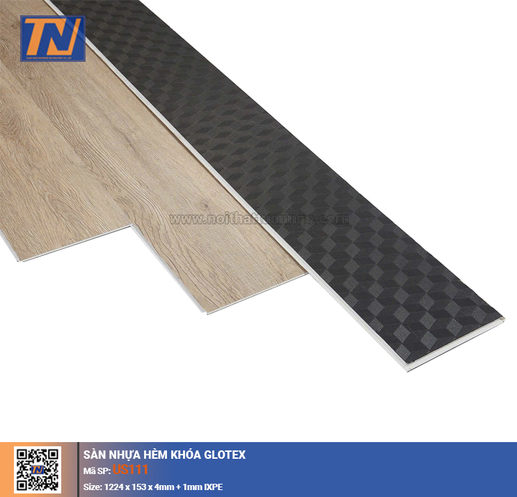 Sàn nhựa hèm khóa Glotex US111