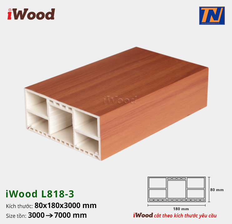 Thanh lam nhựa iWood L818-3