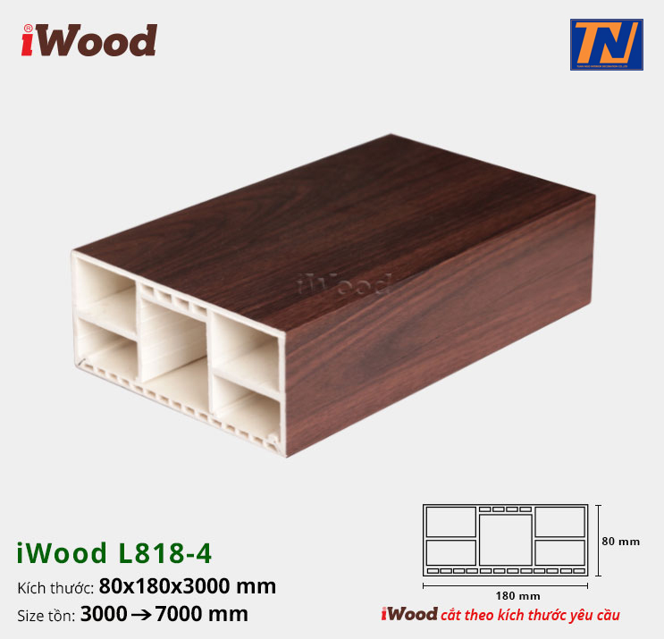 Thanh lam nhựa iWood L818-4
