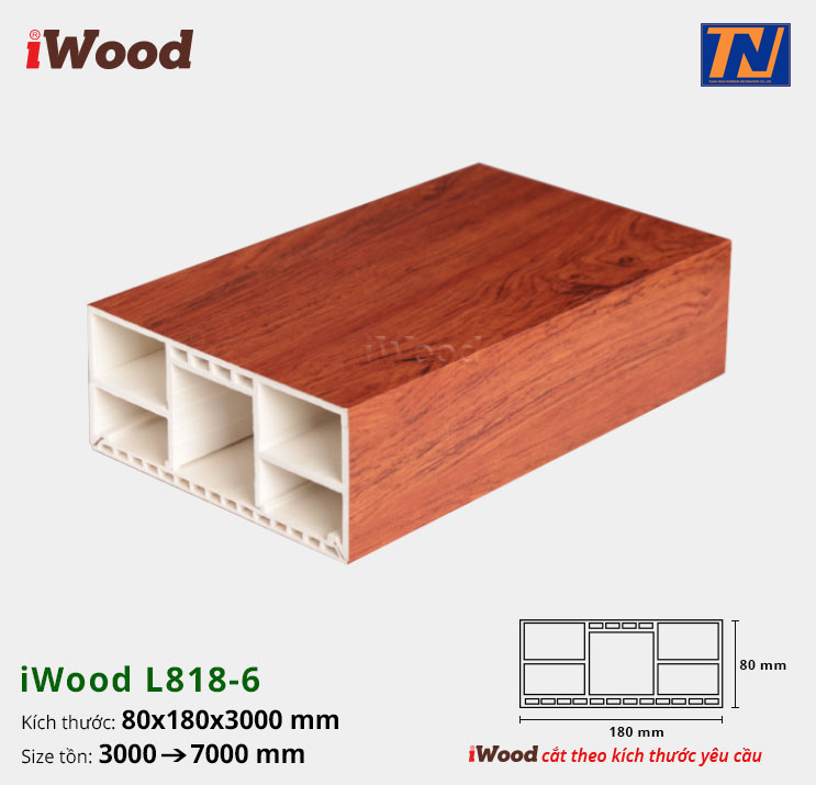 Thanh lam nhựa iWood L818-6