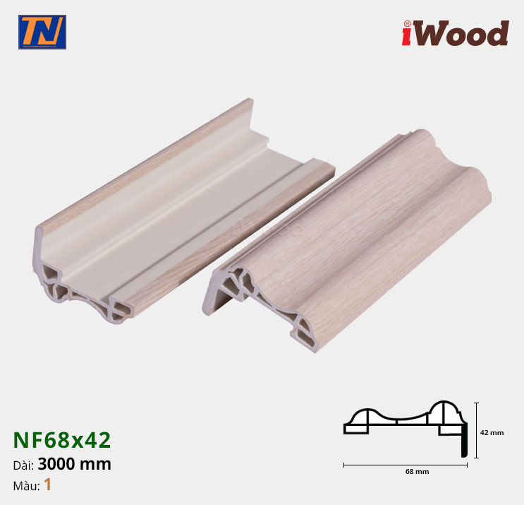 Nẹp cửa iWood NF68x42-1