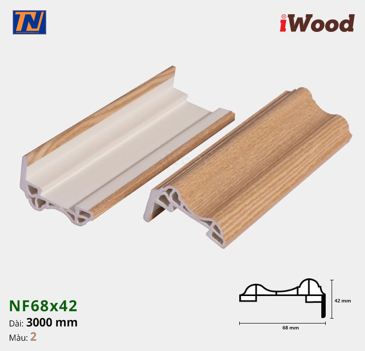 Nẹp cửa iWood NF68x42-2
