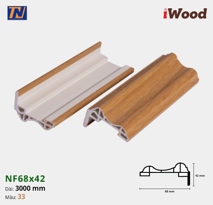 Nẹp cửa iWood NF68x42-33