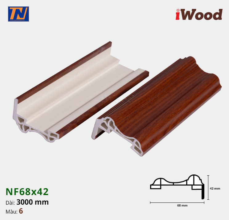 Nẹp cửa iWood NF68x42-6