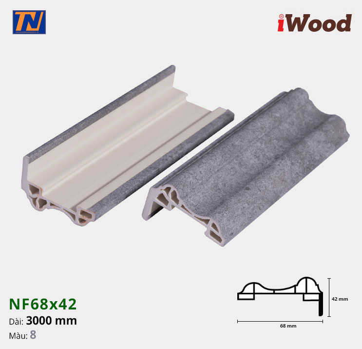 Nẹp cửa iWood NF68x42-8