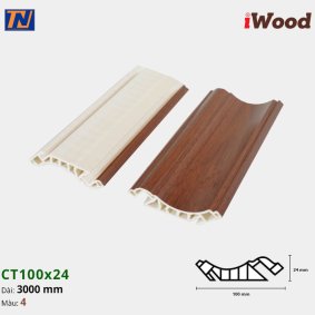 Nẹp cổ trần iWood CT100x24-4