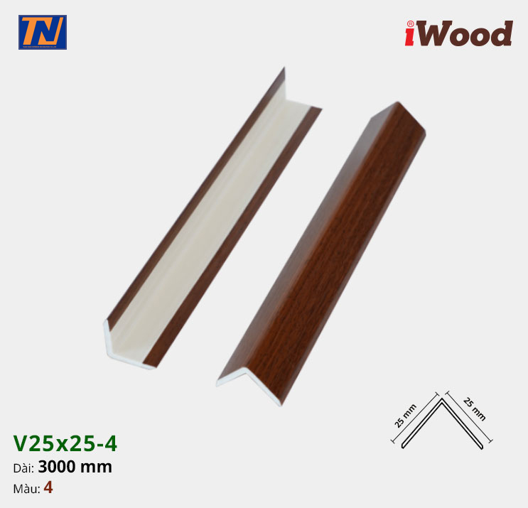 Nẹp iWood V25x25-4