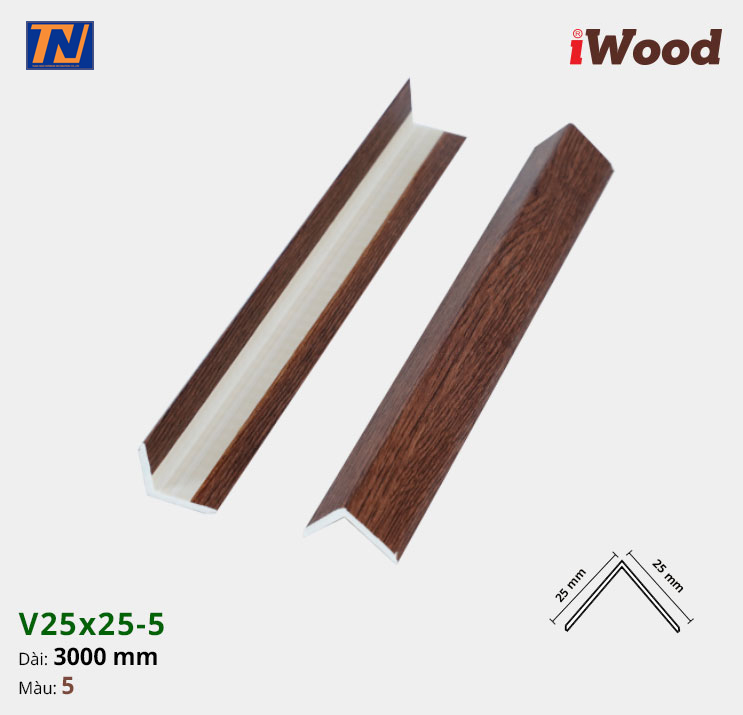 Nẹp iWood V25x25-5