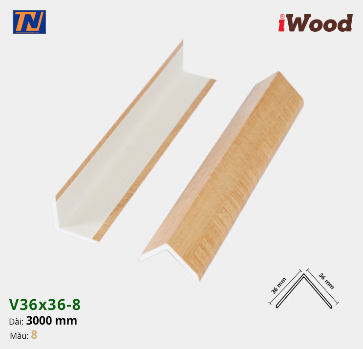 Nẹp iWood V36x36-8