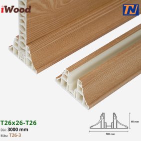 Nẹp chân iWood T26x26-T26-3