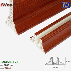 Nẹp chân iWood T26x26-T26-4