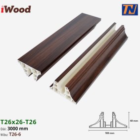 Nẹp chân iWood T26x26-T26-6