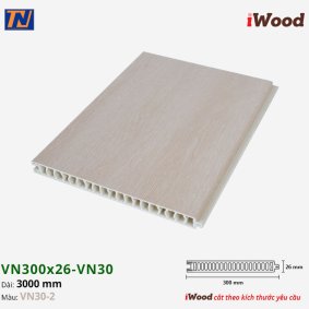 Tấm vách ngăn iWood VN300x26-VN30-2