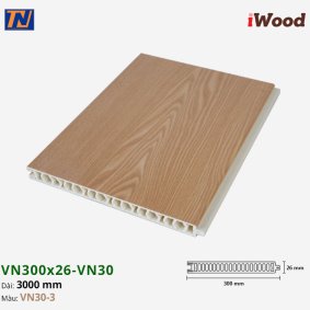Tấm vách ngăn iWood VN300x26-VN30-3