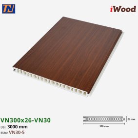 Tấm vách ngăn iWood VN300x26-VN30-5