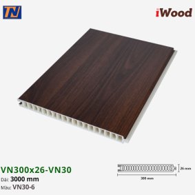 Tấm vách ngăn iWood VN300x26-VN30-6