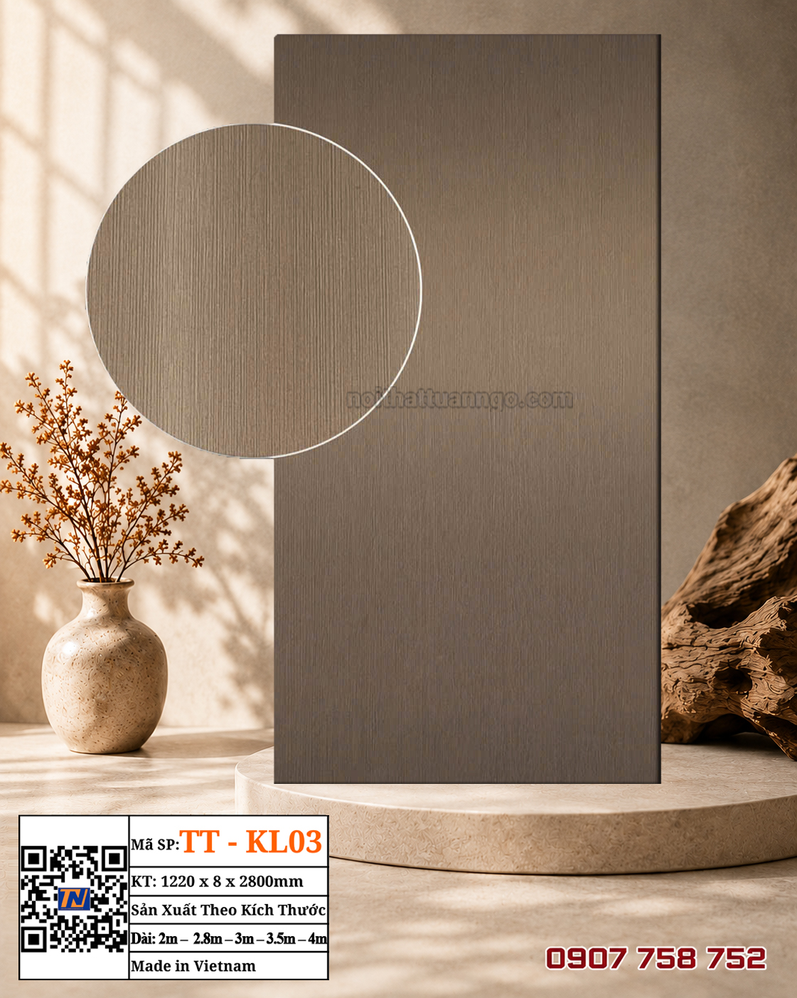 Tấm ốp than tre TT-KL03
