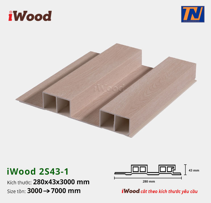 Tấm ốp iWood 2S43-1