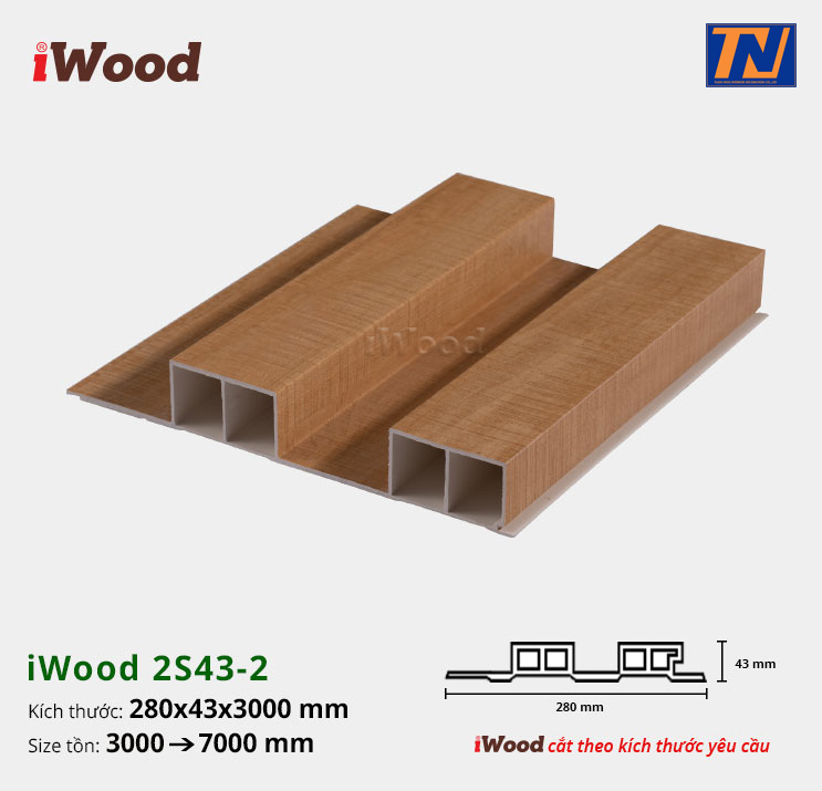 Tấm ốp iWood 2S43-2
