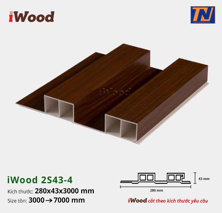 Tấm ốp iWood 2S43-4