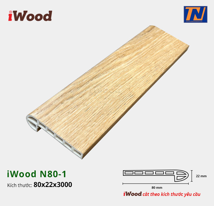 Nẹp Nhựa Cầu Thang iWood N80-1