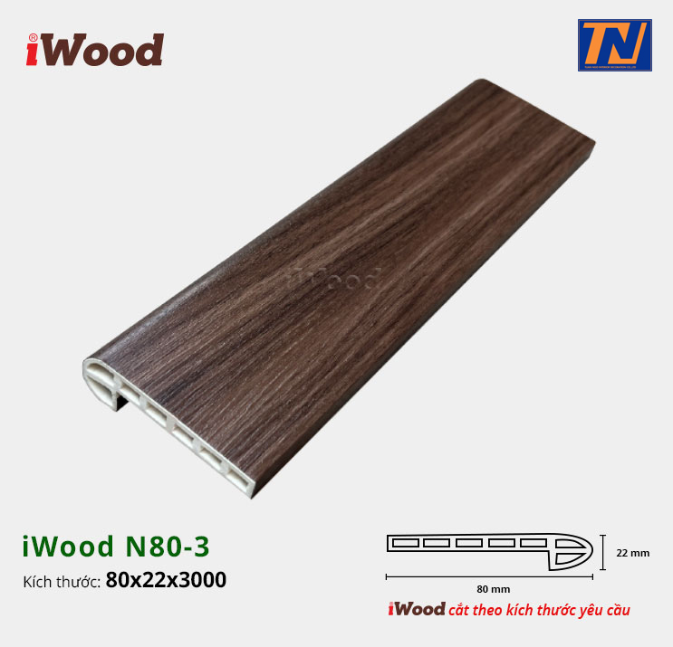 Nẹp Nhựa Cầu Thang iWood N80-3