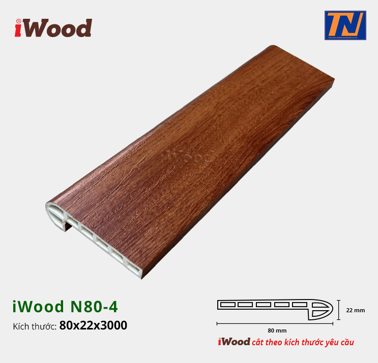 Nẹp Nhựa Cầu Thang iWood N80-4