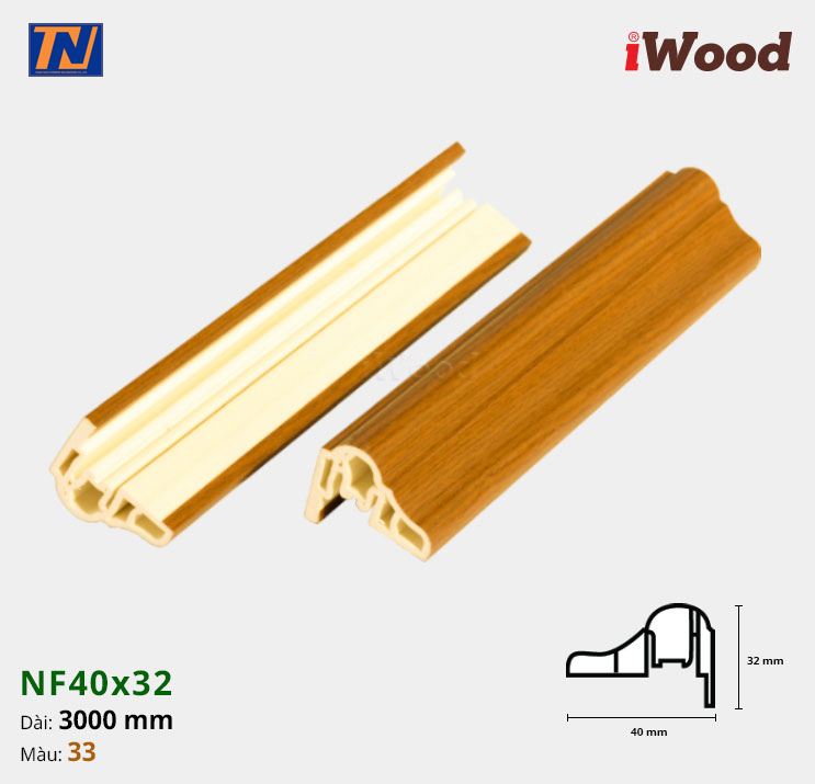 Nẹp cửa iWood NF40x32-33