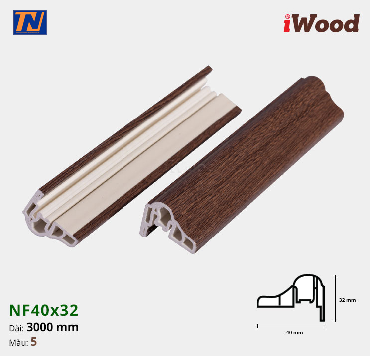 Nẹp cửa iWood NF40x32-5