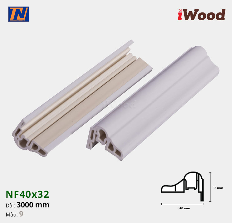 Nẹp cửa iWood NF40x32-9