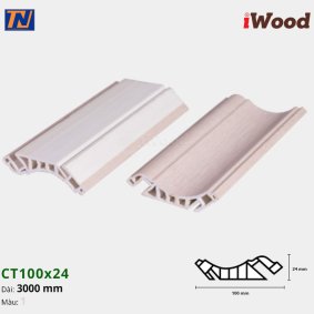 Nẹp cổ trần iWood CT100x24-1