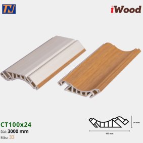 Nẹp cổ trần iWood CT100x24-33