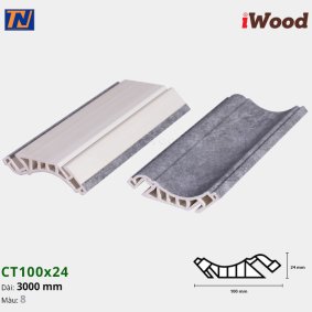 Nẹp cổ trần iWood CT100x24-8